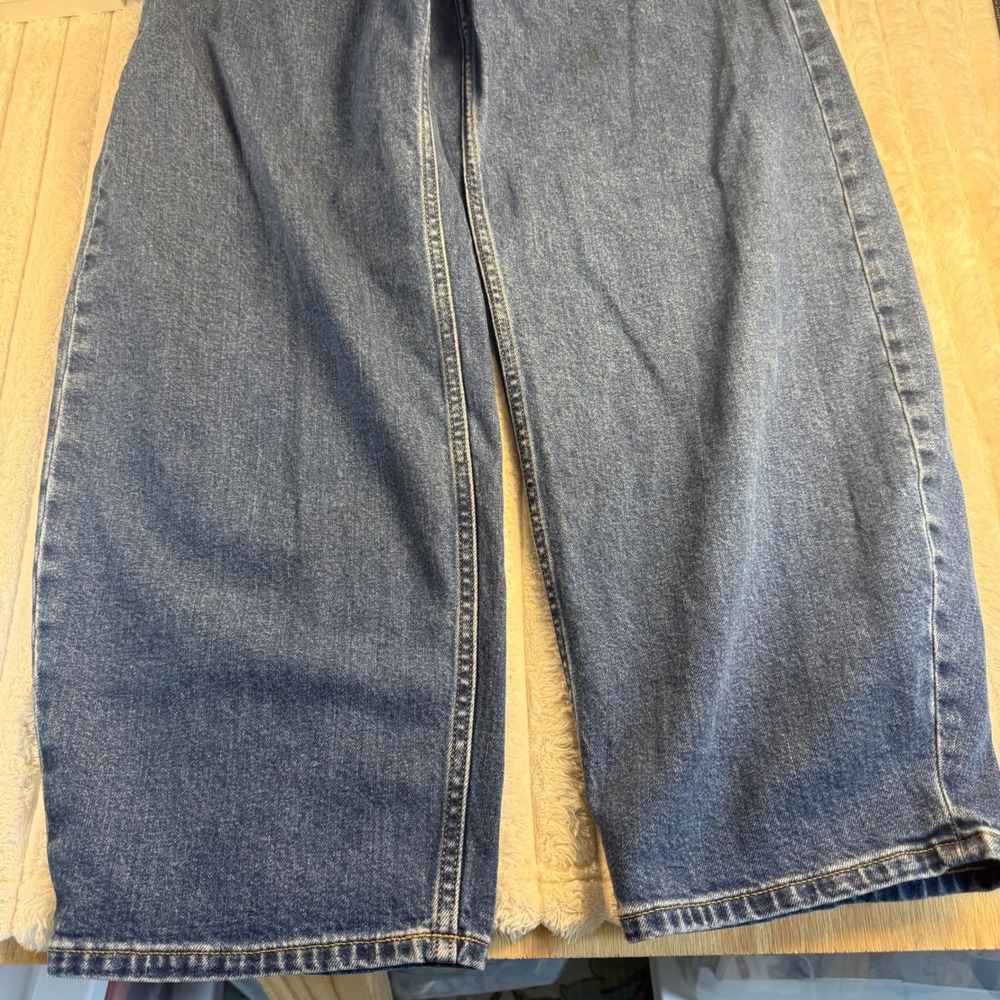 Everlane The Way-High Curve Jeans Organic Cotton Barrel Leg 28R *note faint spot - Picture 6 of 10